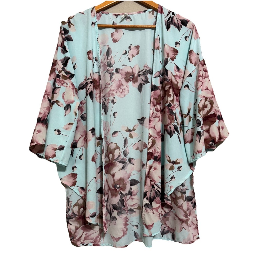 BEESON RIVER Kimono Cardigan M  Open Front Bell Sleeve‎ Cottagecore Romantic